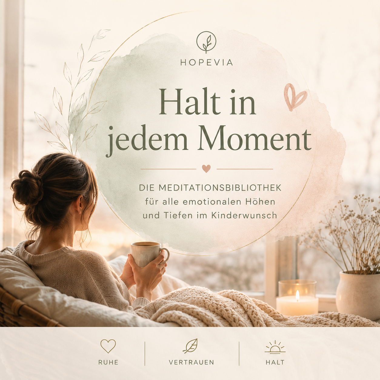 Halt in jedem Moment-Die Meditationsbibliothek für alle emotionalen Höhen und Tiefen im Kinderwunsch