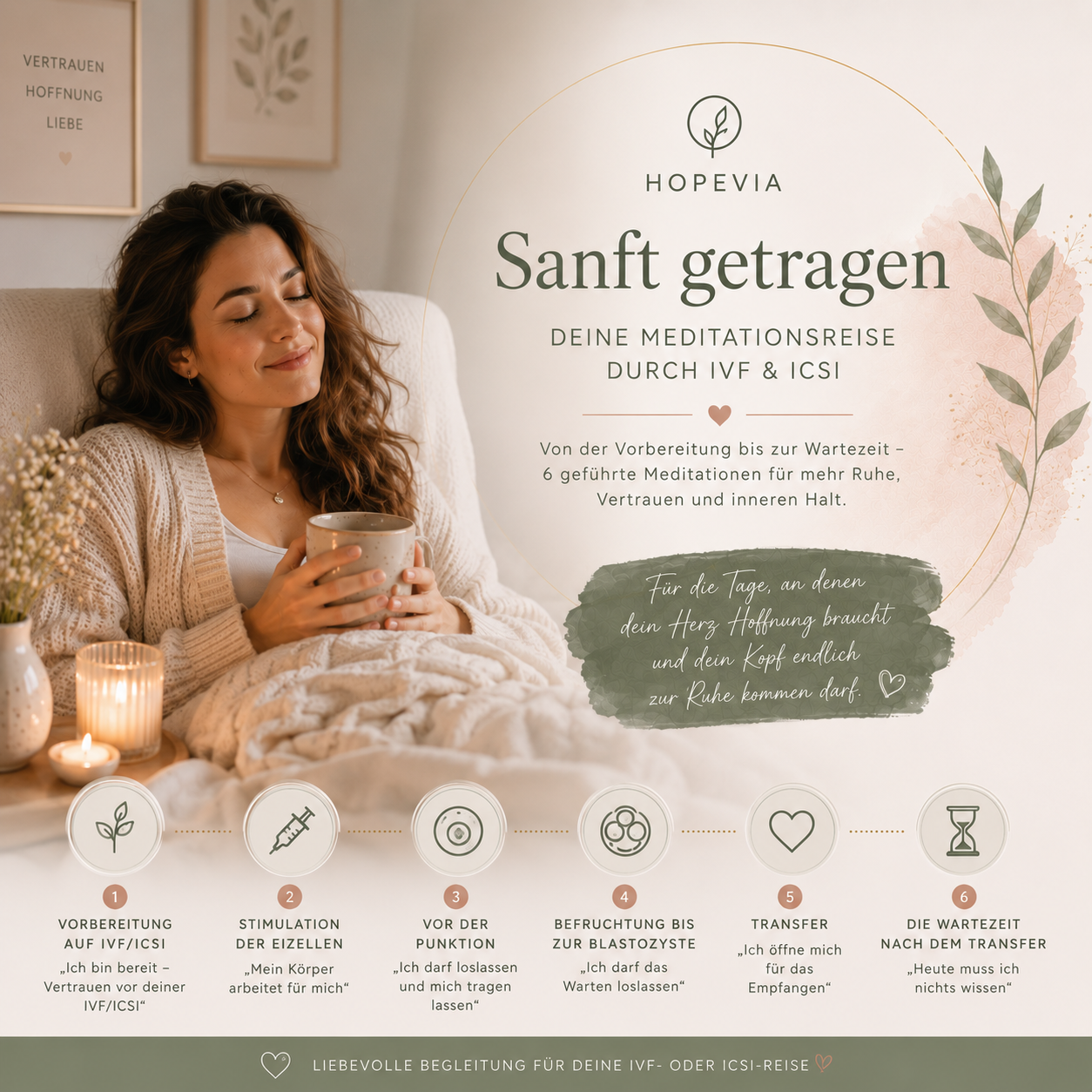 Sanft getragen- Deine Meditationsreise durch IVF & ICSI